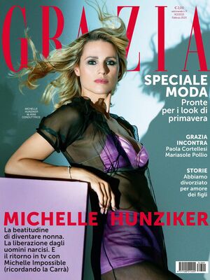 Michelle Hunziker sexy for Grazia, Italy - February 2023